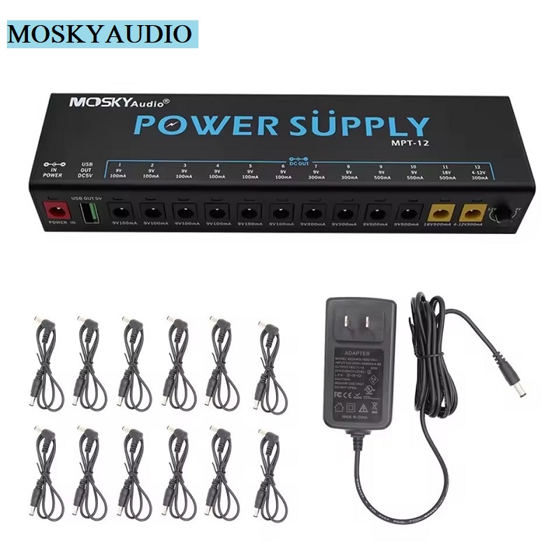 Looper Pedal Guitar - MOSKY MPT-12 Guitar Effect Pedal Power