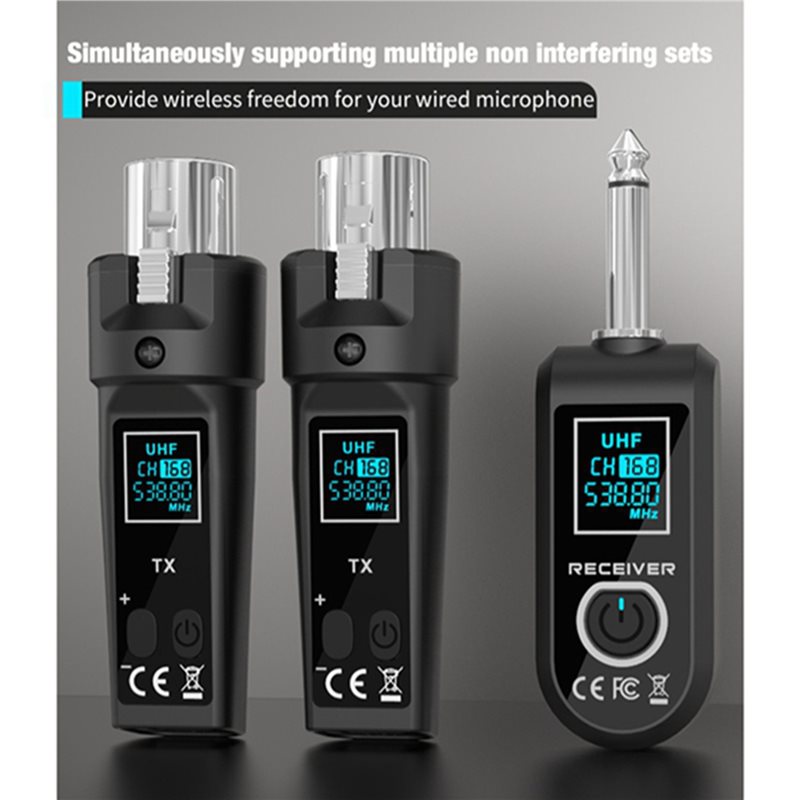 2X UHF Microphone Wireless Con - Xlr Microphone Condenser ulasan dan harga