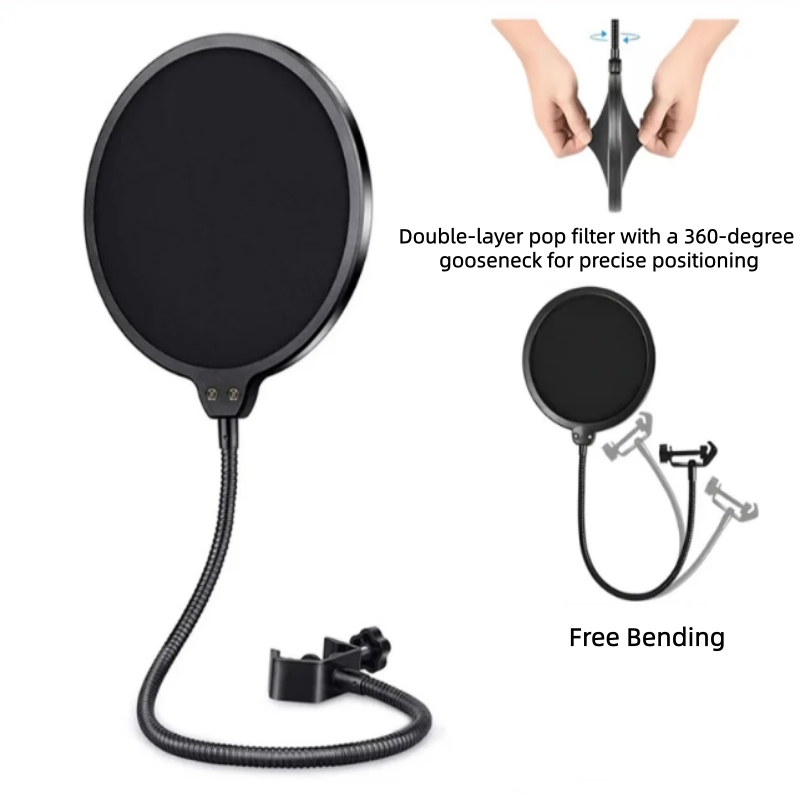 MF6 Mic Accessories Metal PoP  - Recording Pop Filter ulasan dan harga