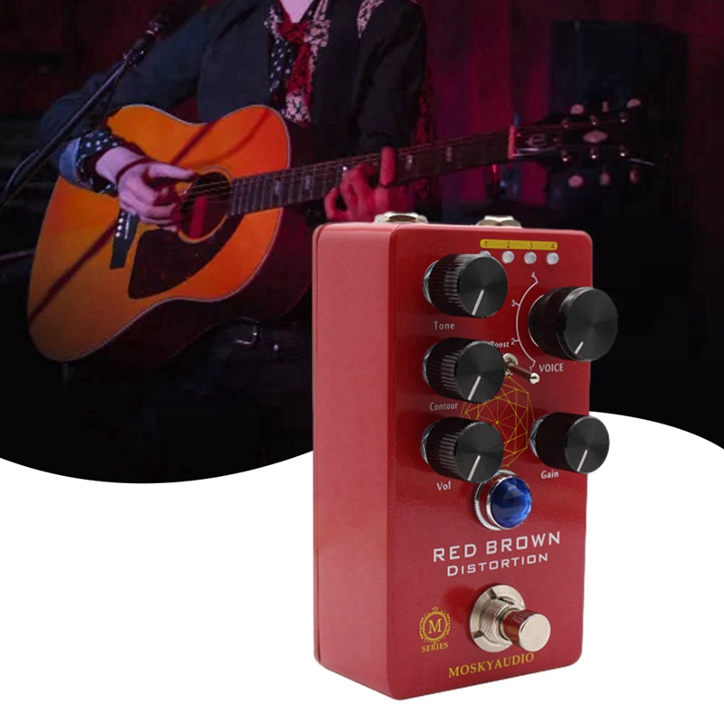 Practical MOSKY RED BROWN Dist - Looper Pedal Guitar ulasan dan harga