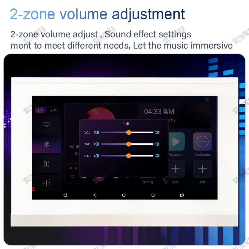 7 Inch Touch Screen 2 Zone Sma - Audio Music For Background ulasan dan harga