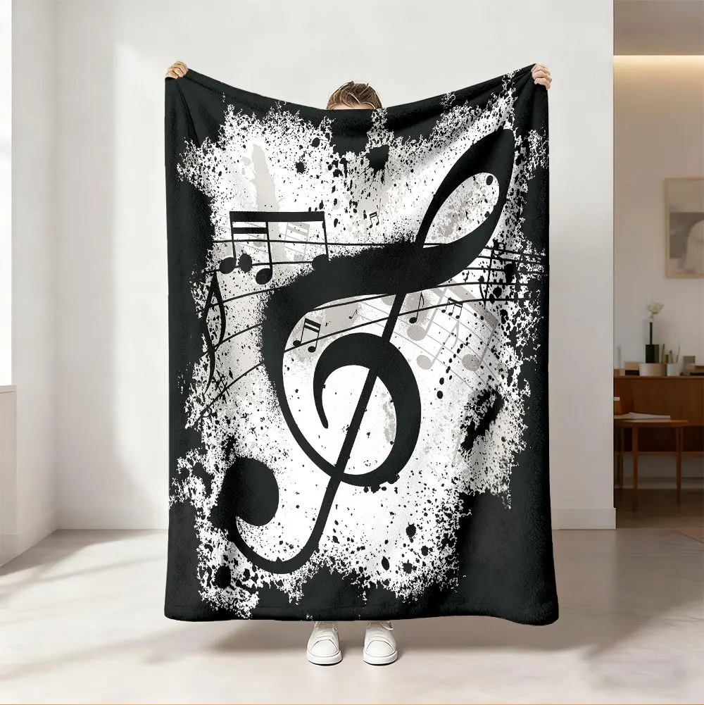Throw Blanket Vibrant Neon Rai - Audio Music Notes ulasan dan harga