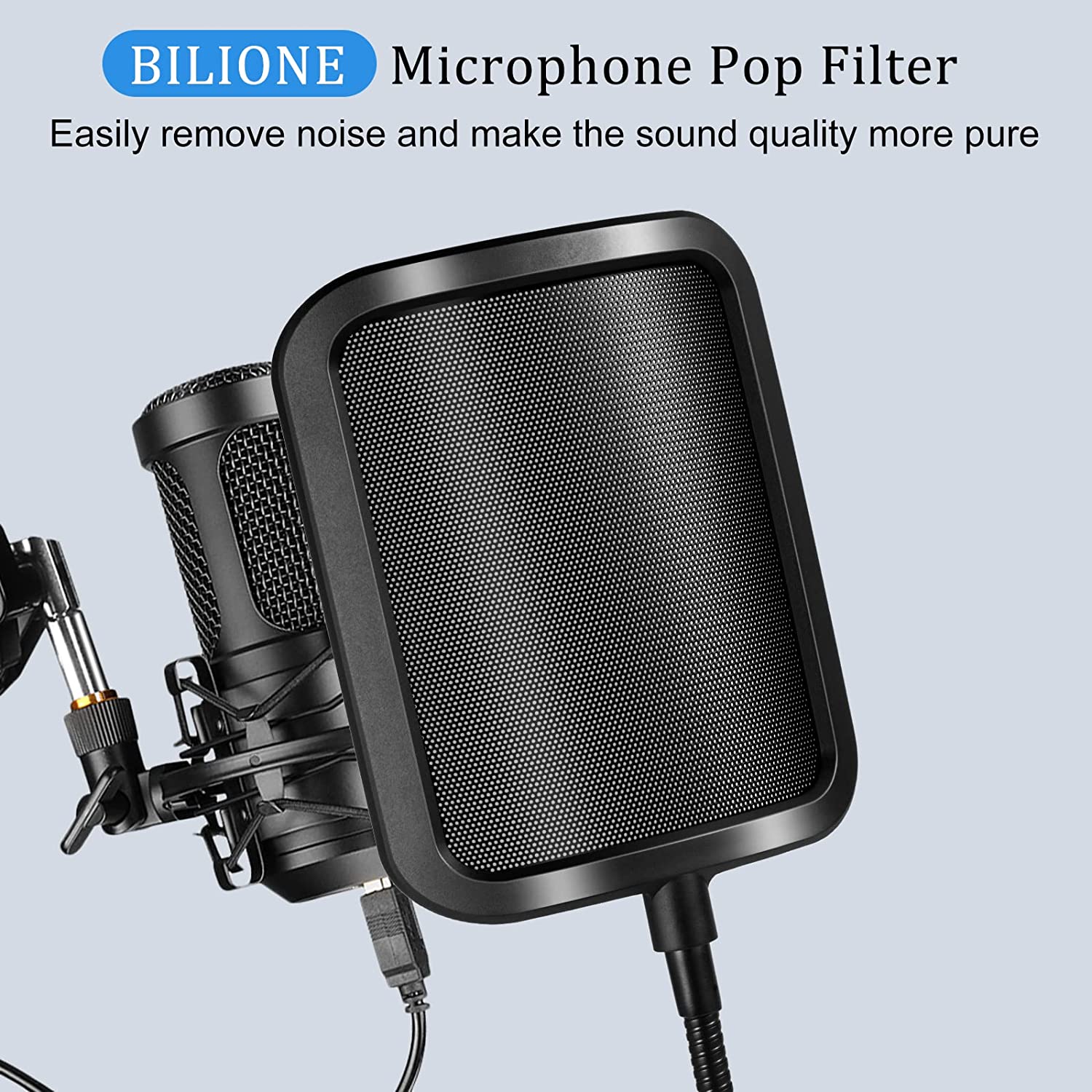 Metal Pop Filter Universal Mic - Recording Pop Filter ulasan dan harga
