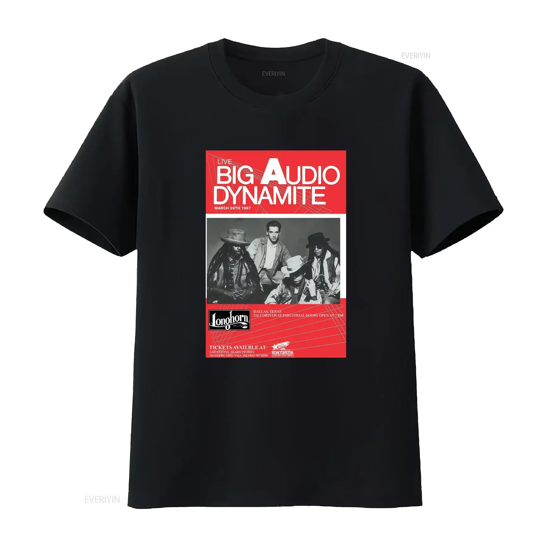 Big Audio Dynamite Logo T Shir - Audio Music Logo ulasan dan harga
